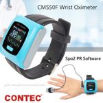 CONTEC CMS50F Wrist Spo2 Oximeter Blood Oxygen 24H Overnight PR Monitor,PC SW