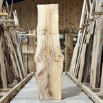Maple Plank Board Waney Edge Kiln Dried Hardwood 1370 x 440 x 40
