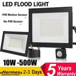 10W-500W Watt LED Floodlight Security Outdoor Garden Lights With PIR Sensor Lamp