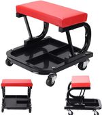 Tool Tray Rolling Stool for Mechanics,Creeper Seat on Swivel Wheels for Workshop