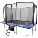 Big Air Extreme 9x14ft Rectangular Trampoline with Safety Enclosure Blue – Fre