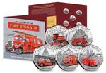 New 2024 50p Coin set The History of the Fire Brigade Artist’s Edition Set BUNC.