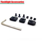Tactical MLOK KeyMod Wire Guide System Cable Management Flashlight Accessories