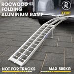 Loading Ramp Folding Aluminium x1 Motorcycle Bike Motorbike 500KG & Strap