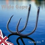 Carp Fishing Tackle Hooks Wide Gape Barbless Or Micro Barbed Sizes 6 8 and 10 