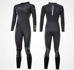 Womens ZCCO Ultra Stretch 3mm Neoprene Wetsuit, Front Zip Full Body Diving Suit