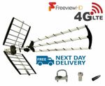 Freeview TV 70 Element Triboom Aerial 4G Outdoor & Indoor Digi HD 4K Signals
