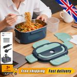 60W Portable Electric Heating Lunch Box 1.5L Travel Food- Heater Car Plug USB.