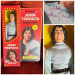 Vintage 1977 John Travolta 12” Doll Grease Saturday Fever hand Signed Box MiB