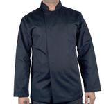 Long Sleeve Chef Jacket Unisex Butcher Coat Catering Kitchen Black Chef Jacket