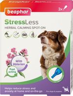 Beaphar – StressLess Herbal Calming Spot-On for Dogs – Reduces Stress & Anx