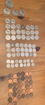 USA coins joblot 423g American Dollar half quarter dimes cents