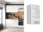 Kitchen Wall Cabinet Cupboard 400mm White High Gloss Unit Narrow Storage Ella