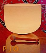 Frosted quartz crystal singing bowl assorted chakras and sizes