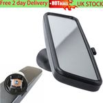 For VW T5 Audi Golf Transporter Caddy Seat Skoda Black Interior Rear View Mirror