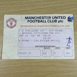 Manchester United v Charlton Athletic FA Cup 6th Round Ticket Stub 12th March 94