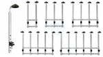 Wall Mounted 1-6 Bottles Optic Brackets - 70cl/1L Spirit Bottles Bar Optic Rack