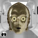 C3P0 STAR WARS Helmet 3D Printed Cosplay Mask Prop