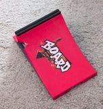 BOARD Red & Black Skateboarding Ramp Jump with BOARD Graphic