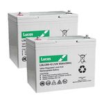 2 X Lucas 85AH Battery Mobility Scooter Freerider Quingo Sport TGA Vita X