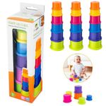 Stacking Cups Pre School Colourful Nesting Toys Sorting Learning Toy Blocks Kids