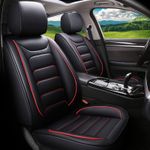 Black PU Leather Full Set Seat Covers Protector For Toyota Prius Auris Yaris