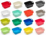 Addis Washing Up Dish Washing Bowl Large Rectangular Plastic With 2 Handles 10L