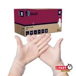 Clear Vinyl Gloves Disposable 100 Powder & Latex Free, Food Safe, 200, 500, 1000