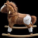 Rocking Horse For Ages 3 Years Plus Ht. Floor To Saddle 45cm Horse Sound FX