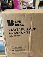 Pull Out Kitchen Larders  Slide Out Storage Cabinet  Basket Drawers set x6