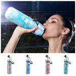 500ml Drinking Water Bottle Outdoor Sports Travel Spray Mist Cool Portable