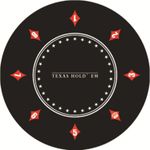 Poker Table Mat Foldable Texas Hold'em Poker Mat Portable Round Poker Mat Card G