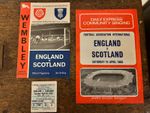 1965 JACK CHARLTON DEBUT England vs Scotland Programme Ticket & Song Sheet