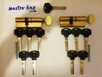 Yale Master Keyed System Euro Profile Cylinder 33+43 76 mm Operated +Thumb-Turn