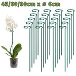 Single Plant Flower Stem Support Steel Metal Garden Stake 45cm 60cm 90cm Tall