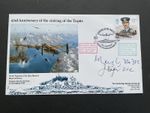 43rd Anniv of Sinking of the Tirpitz Flown Cover Signed R E KNIGHTS & J L HAGER