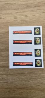 Triang HORNBY R356 Etc Winston Churchill 4 x Self adhesive repro nameplates