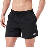 MENS BLACK SPEEDO SOLID LEISURE SWIM SWIMMING SHORTS TRUNKS NEW SMALL UP TO 5XL
