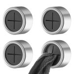 Prasacco 4 Pack Kitchen Towel Hooks Self Adhesive Tea Holders Chrome