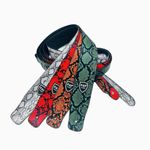 PU Leather 6.25cm Guitar Strap with Snake Pattern for Electric Acoustic Bass 