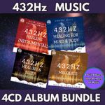 432 Hz Music CD Album Bundle 4 CD – Healing, Sleep, Relaxation & Spiritual Calm