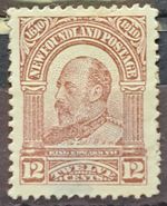 Newfoundland 1910 Guy Set  Perf 12  12c  Pale Red Brown  Mint  sg 104