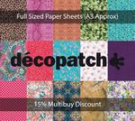 Decopatch Full Paper Sheet for Decoupage – Many Designs – Multibuy Discount