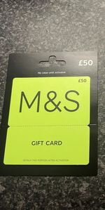 1 x £50 M&S Vouchers For £40 Unwanted Gift.