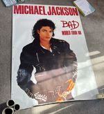 ~ Rare ~ Michael Jackson ~ BAD World Tour 1988 Promo Poster ~ Huge 53" x 38"