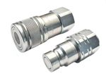 Hydraulic Flat Face Quick Release Couplings Connectors - Sizes 1/4" - 2" BSP