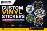 Custom Vinyl Stickers Any Size | Personalised Logo Business Decals UK