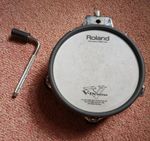 Roland V-drum PD-85 dual zone mesh snare pad with L-rod TESTED WORKING