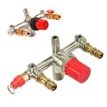 Air Compressor Safety Valve Accessories Manifold Regulator Pressure Gauges