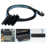 Mini SAS 36P SFF-8087 to 4 SFF-8482 Connectors With SATA Power Cable 50cm/100cm